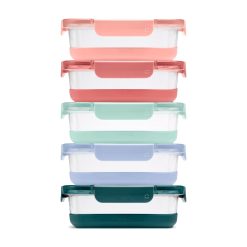 Ello Duraglass Refresh? Meal Prep Containers. Set of 5